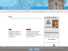 Tablet Screenshot of diocesidicrema.it
